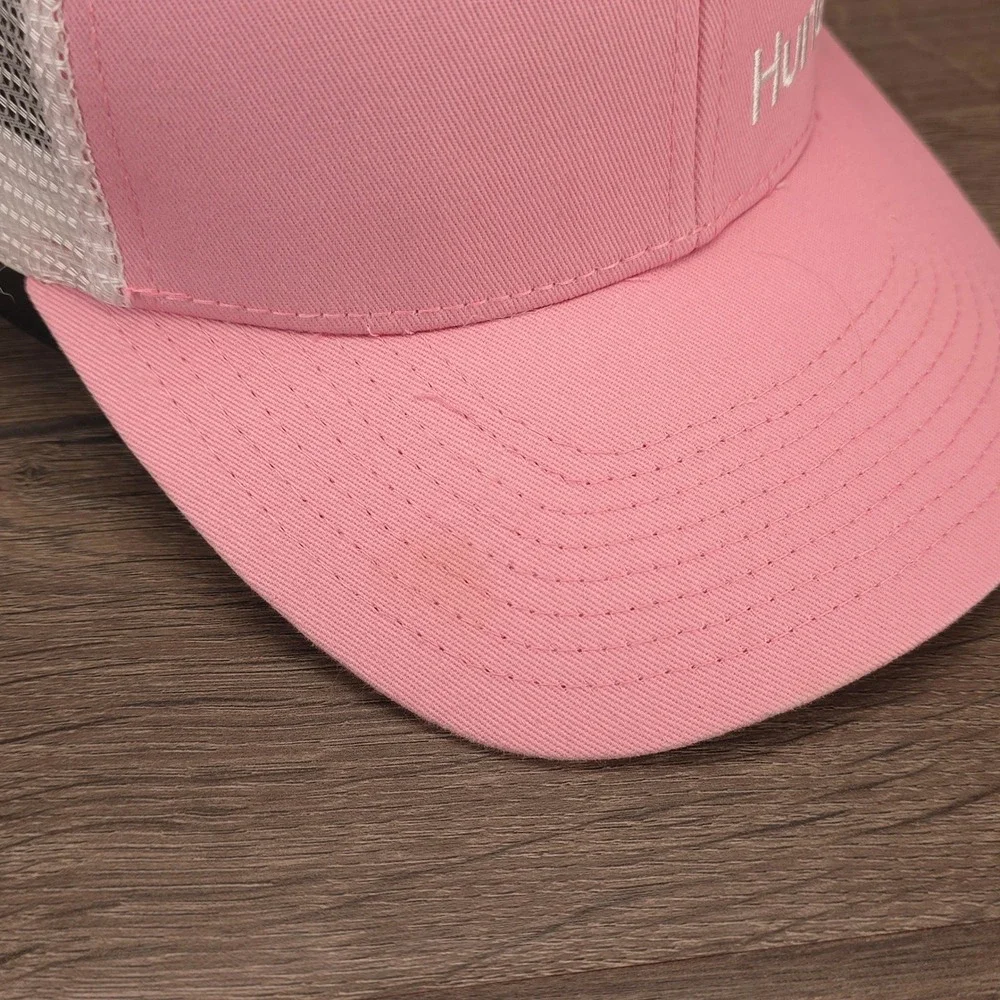 Hurley Hat Cap Snap Back Pink Womens Mesh Trucker Surf Skate Beach Summer Sun